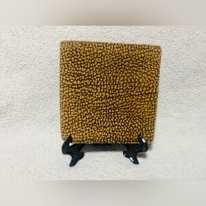 Borbonese Squail Suede Compact Wallet